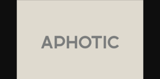 Aphotic Font Poster 1