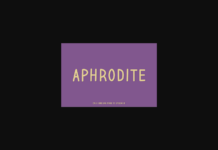 Aphrodite Font Poster 1
