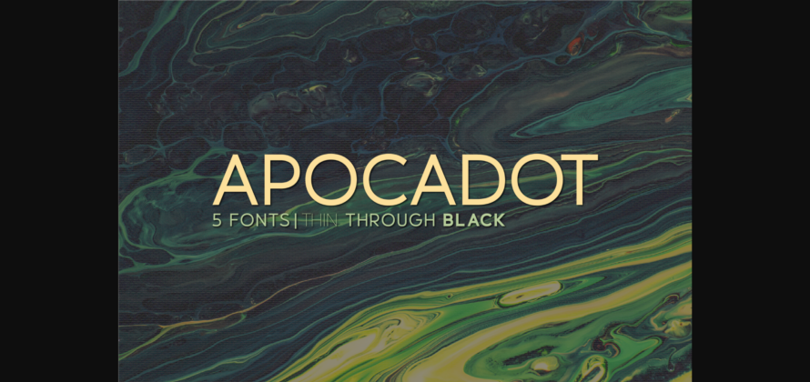 Apocadot Font Poster 3