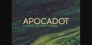 Apocadot Font Poster 1