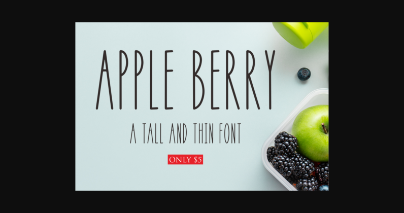 Apple Berry Font Poster 3