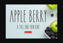 Apple Berry Font Poster 1