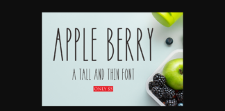 Apple Berry Font Poster 1