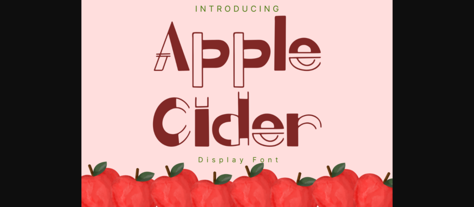 Apple Cider Font Poster 3