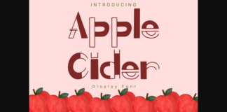 Apple Cider Font Poster 1