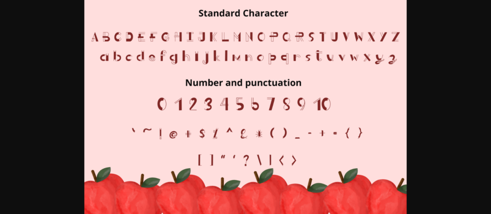 Apple Cider Font Poster 2