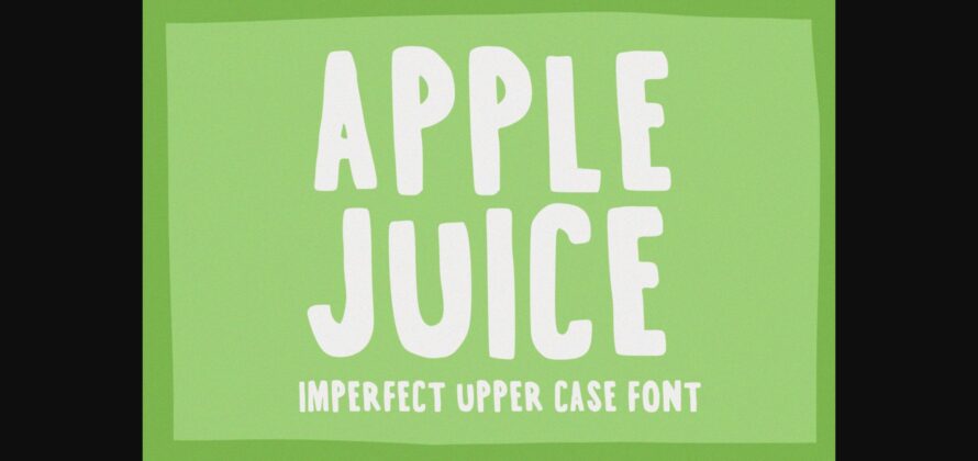 Apple Juice Font Poster 3