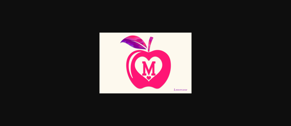 Apple Monogram Font Poster 2