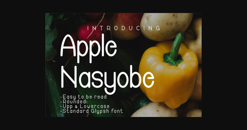 Apple Nasyobe Font Poster 3