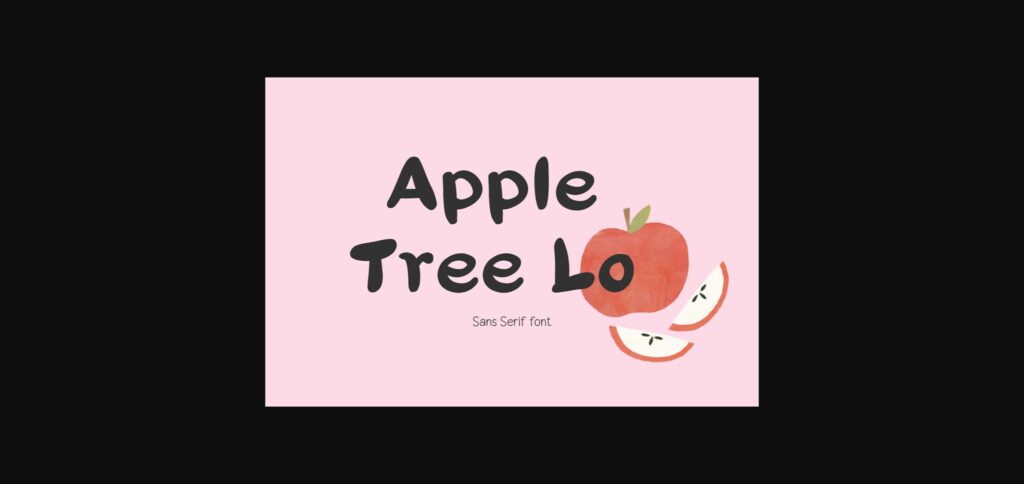 Apple Tree Lo Font Poster 3