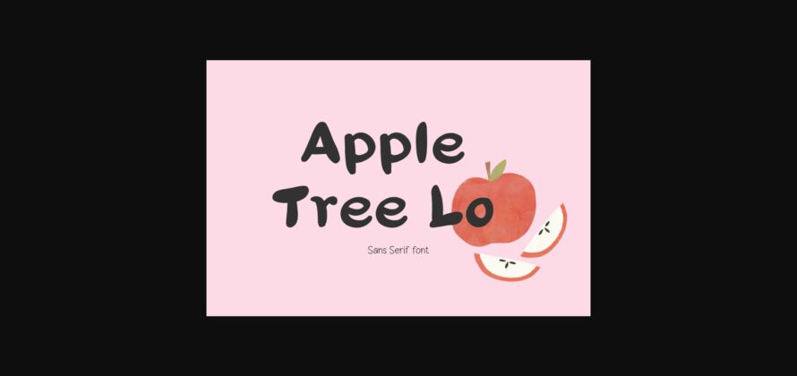 Apple Tree Lo Font Poster 3