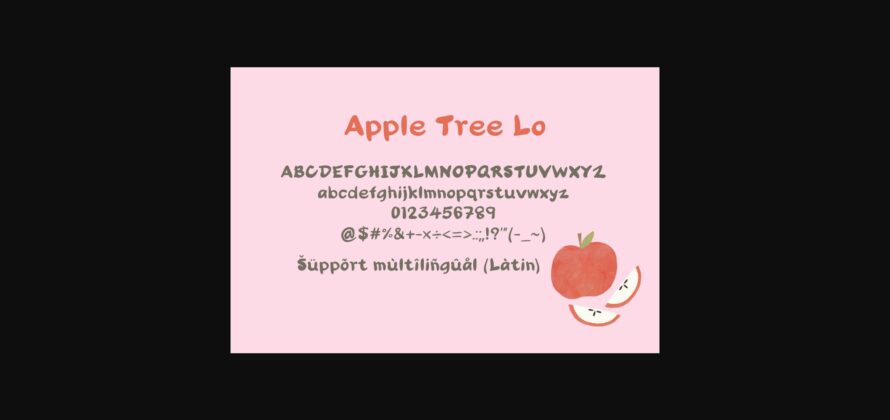 Apple Tree Lo Font Poster 4