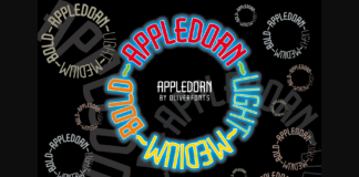 Appledorn Font Poster 1