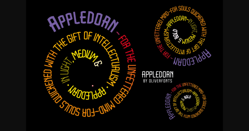 Appledorn Font Poster 4