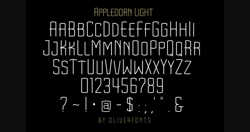 Appledorn Font Poster 5