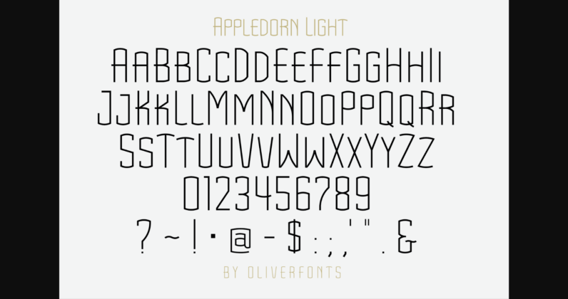 Appledorn Font Poster 7