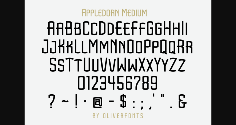 Appledorn Font Poster 8