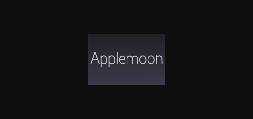 Applemoon Font Poster 3