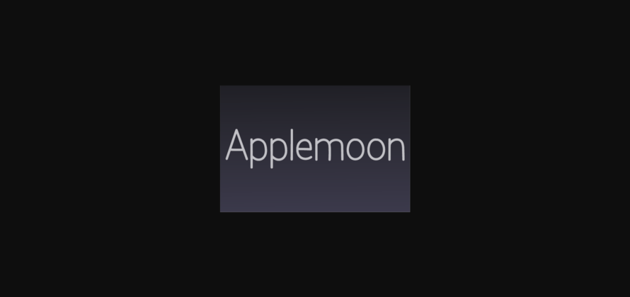 Applemoon Font Poster 3