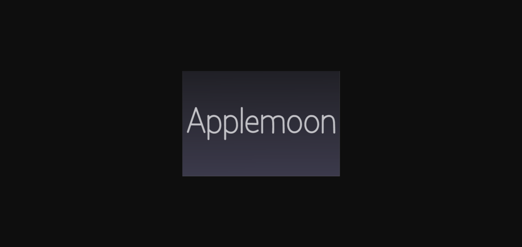 Applemoon Font Poster 1