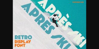 Après Ski Font Poster 1