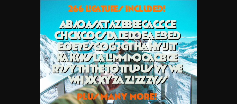 Après Ski Font Poster 5