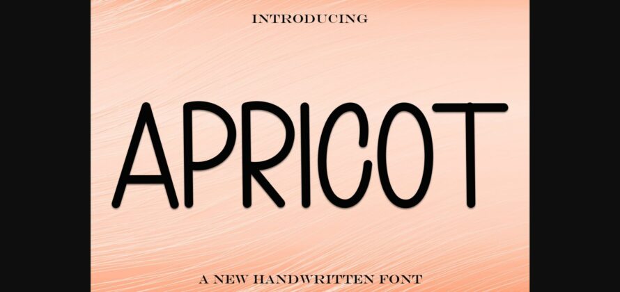 Apricot Font Poster 3