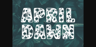 April Dawn Font Poster 1