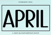 April Font Poster 1