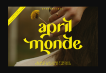 April Monde Font Poster 1