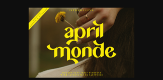 April Monde Font Poster 1