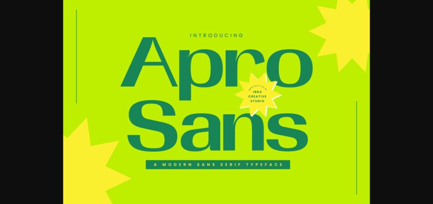 Apro Sans Font Poster 3