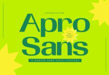 Apro Sans Font Poster 1