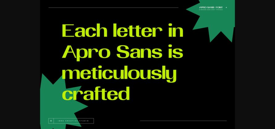 Apro Sans Font Poster 4