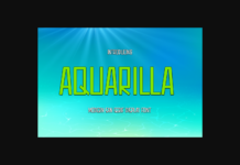 Aquarilla Font Poster 1