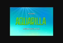 Aquarilla Font Aquarilla Font Poster 1