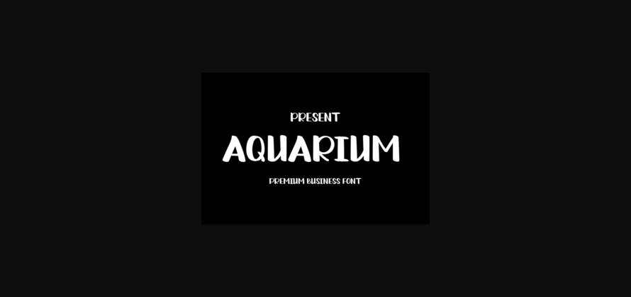 Aquarium Font Poster 1