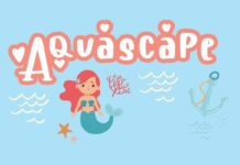 Aquascape Font Poster 1