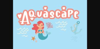 Aquascape Font Poster 1