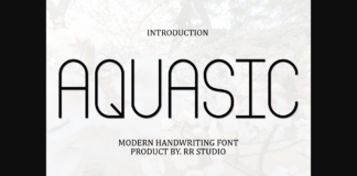 Aquasic Font Poster 1