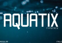 Aquatix Font Poster 1