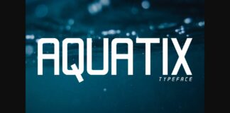 Aquatix Font Poster 1