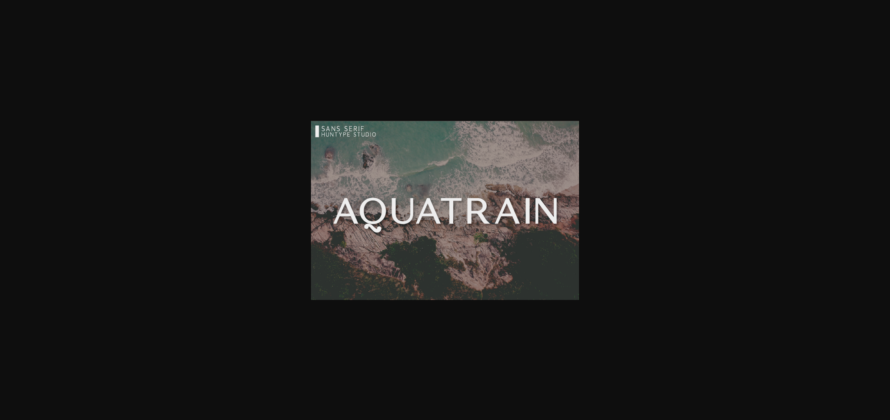 Aquatrain Font Poster 3