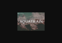 Aquatrain Font Poster 1