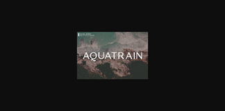 Aquatrain Font Poster 1