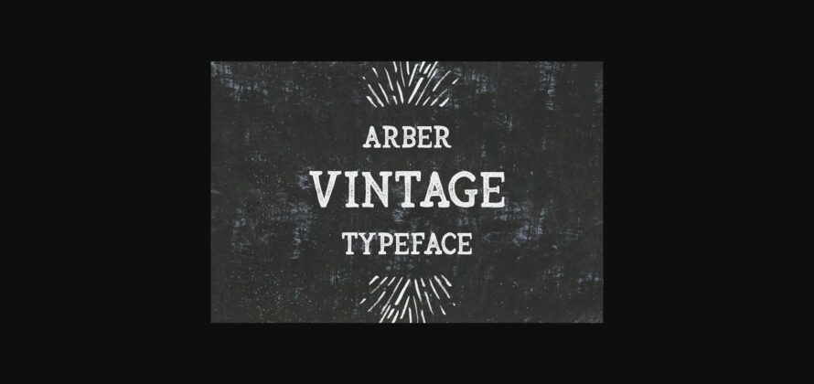Arber Font Poster 4