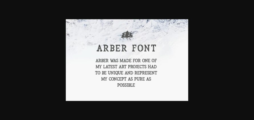 Arber Font Poster 5