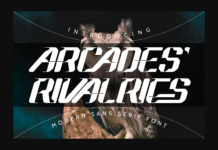 Arcades Rivalries Font Poster 1