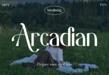 Arcadian Font Arcadian Font Poster 1