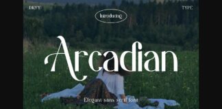 Arcadian Font Poster 1